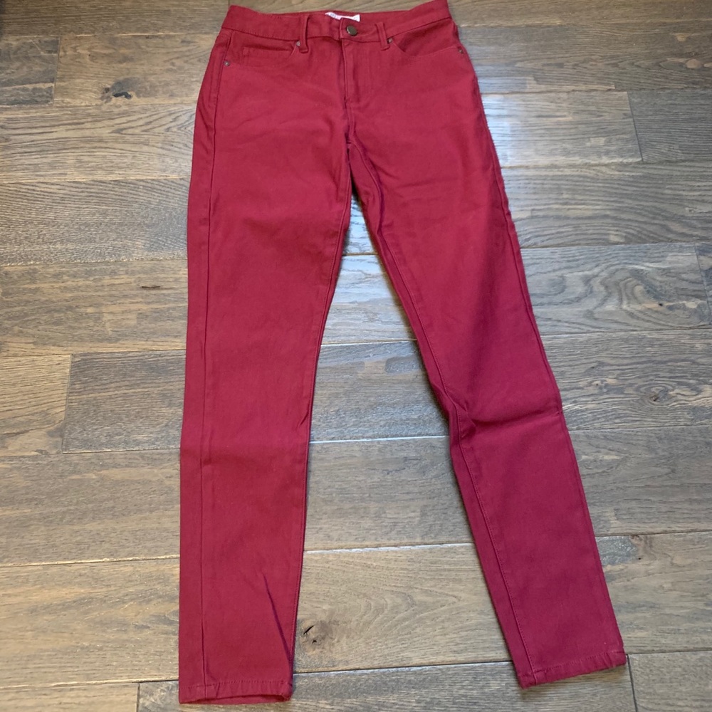 High Waisted Cranberry Jeans